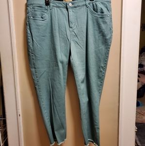 Womans Democracy AB Technology Green Jeans.  Size 20W